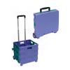 plastic folding shopping trolley laundry travel portable cart